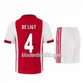 AFC Ajax Matthijs de Ligt 4 Barn Hjemmedraktsett 2019-2020 Kortermet (+ Korte bukser)
